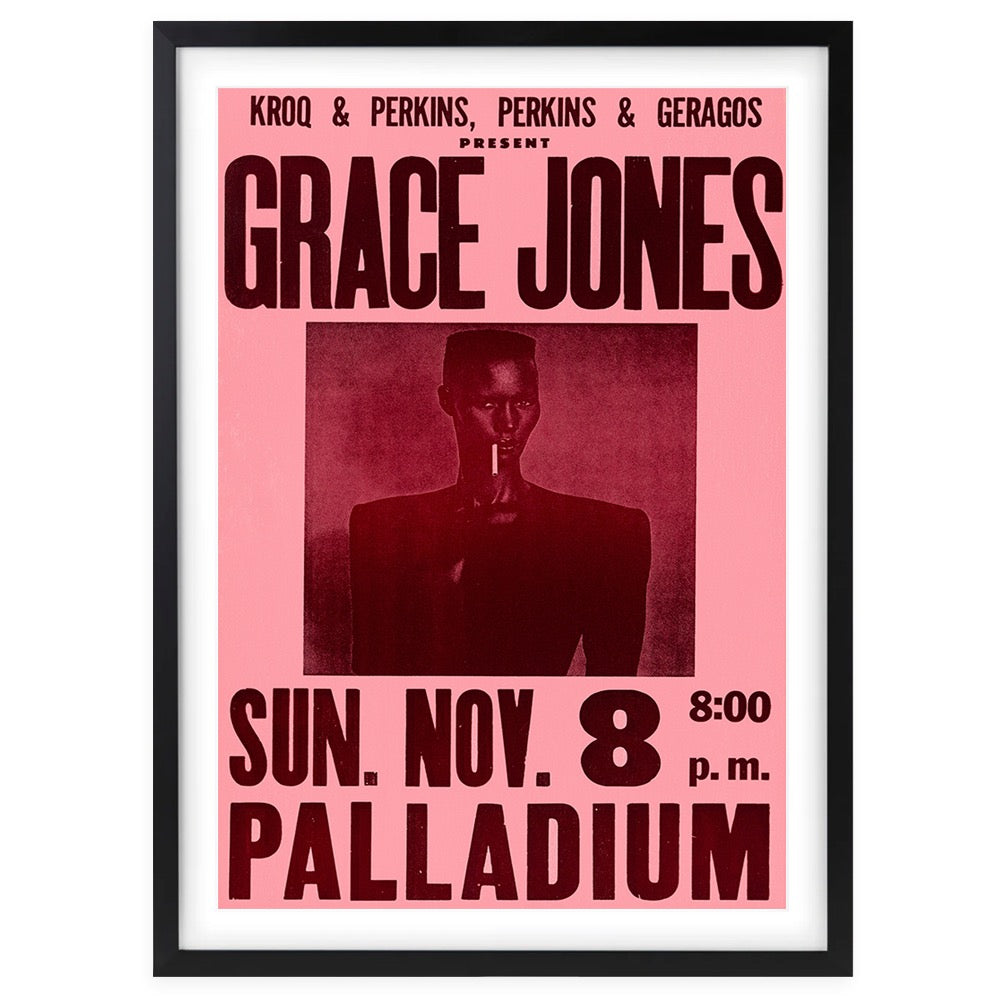 Grace Jones 105cm x 81cm Framed A1 Art Print