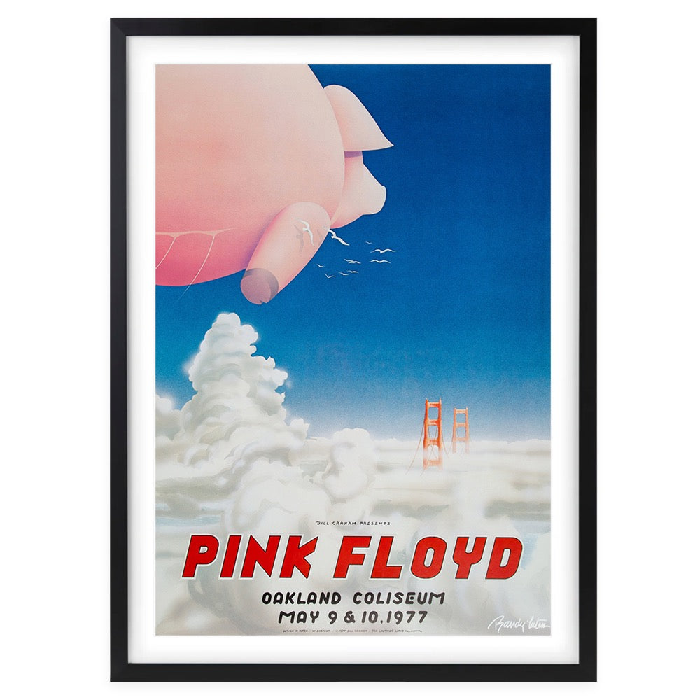 Pink Floyd - Oakland Coliseum 1977 105cm x 81cm Framed A1 Art Print