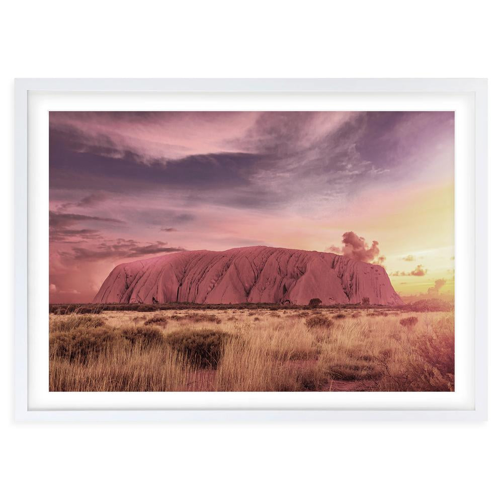 Uluru 105cm x 81cm Framed A1 Art Print