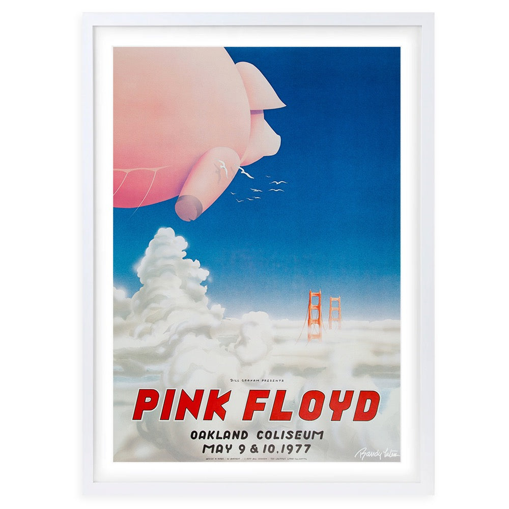 Pink Floyd - Oakland Coliseum 1977 105cm x 81cm Framed A1 Art Print