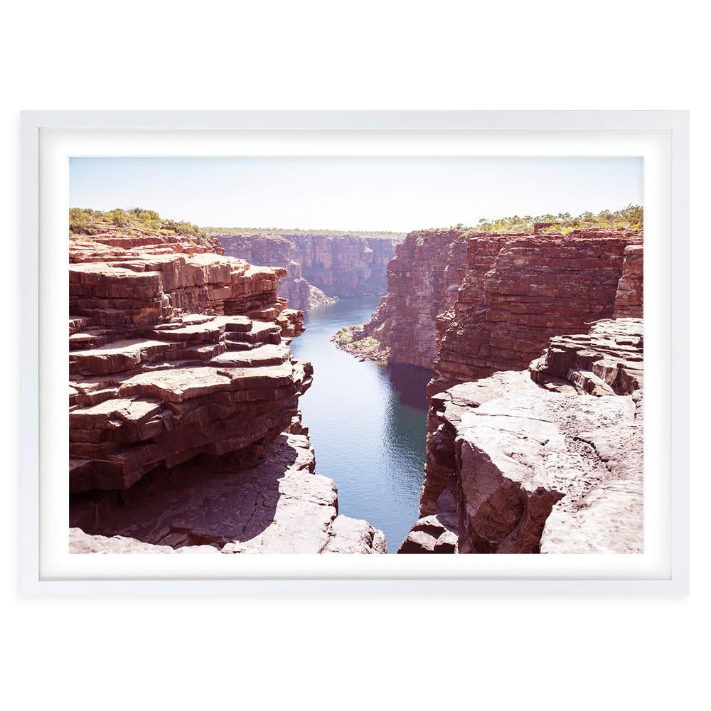 King George Falls 105cm x 81cm Framed A1 Art Print