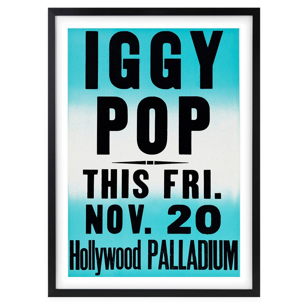 Iggy Pop 105cm x 81cm Framed A1 Art Print