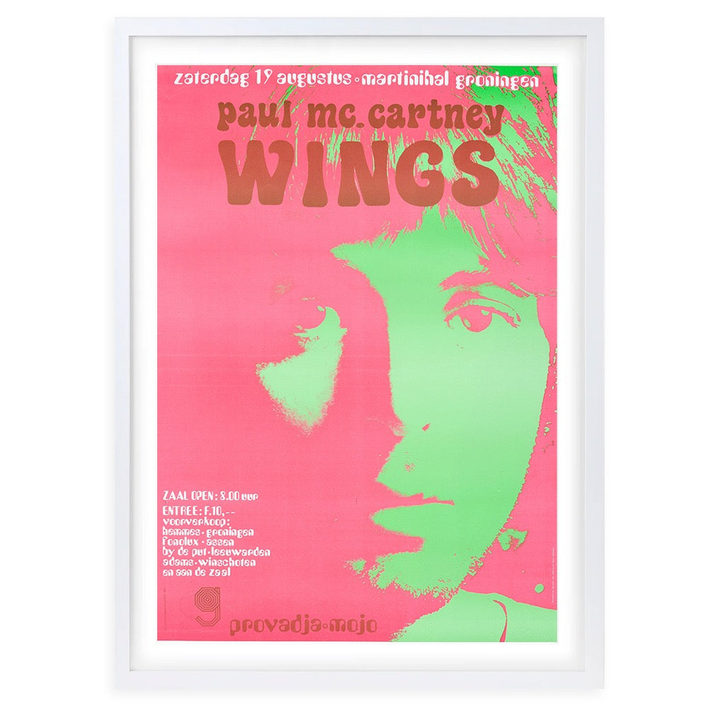 Paul Mccartney - Wings 1972 105cm x 81cm Framed A1 Art Print
