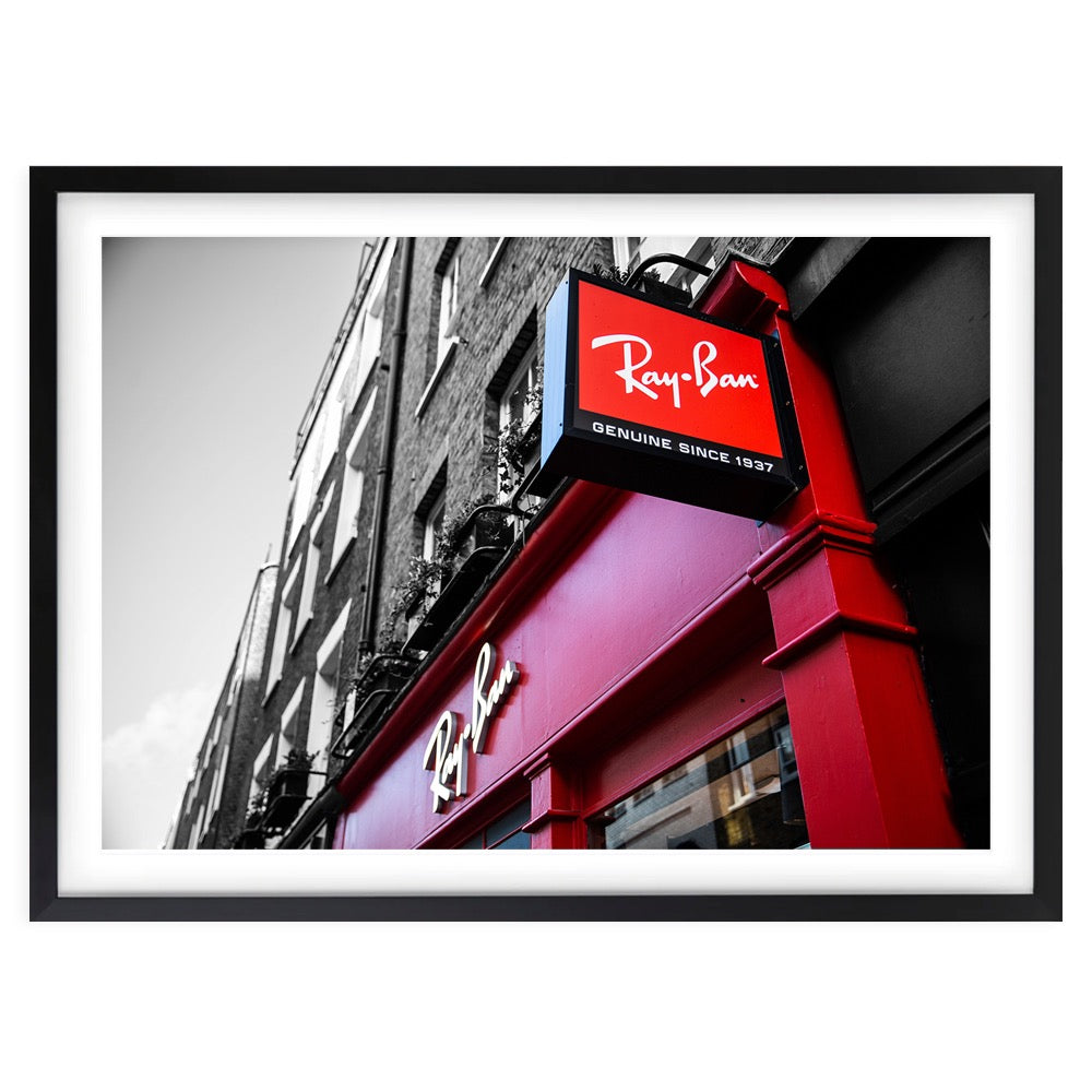 Ray Ban Store 105cm x 81cm Framed A1 Art Print