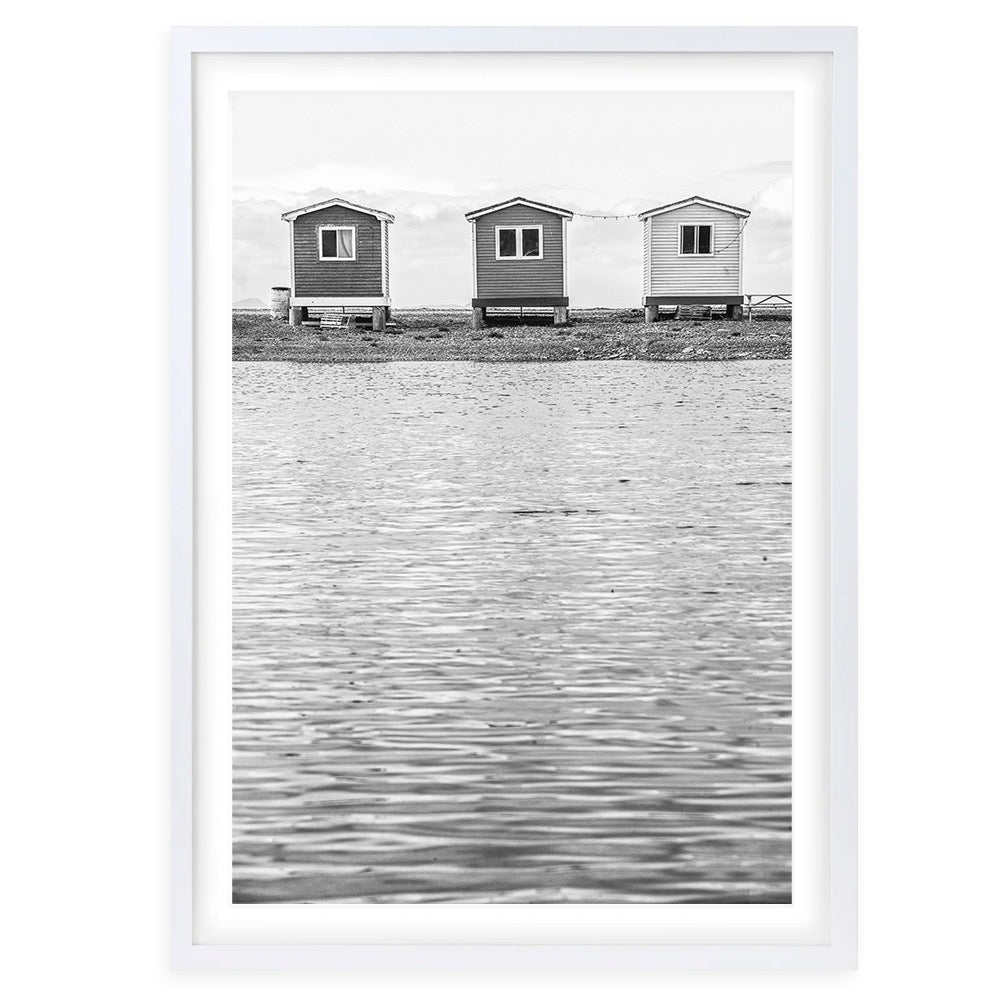 Lake Houses 105cm x 81cm Framed A1 Art Print