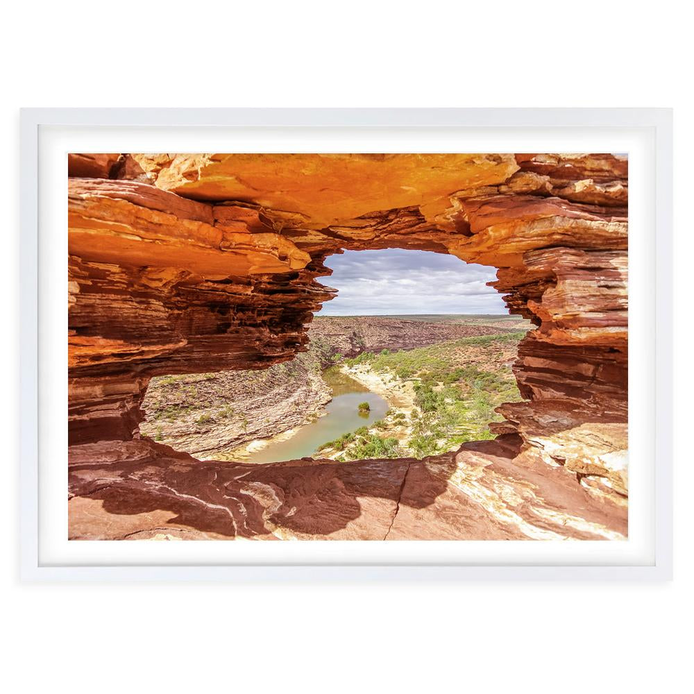 Murchison River Lookout  105cm x 81cm Framed A1 Art Print