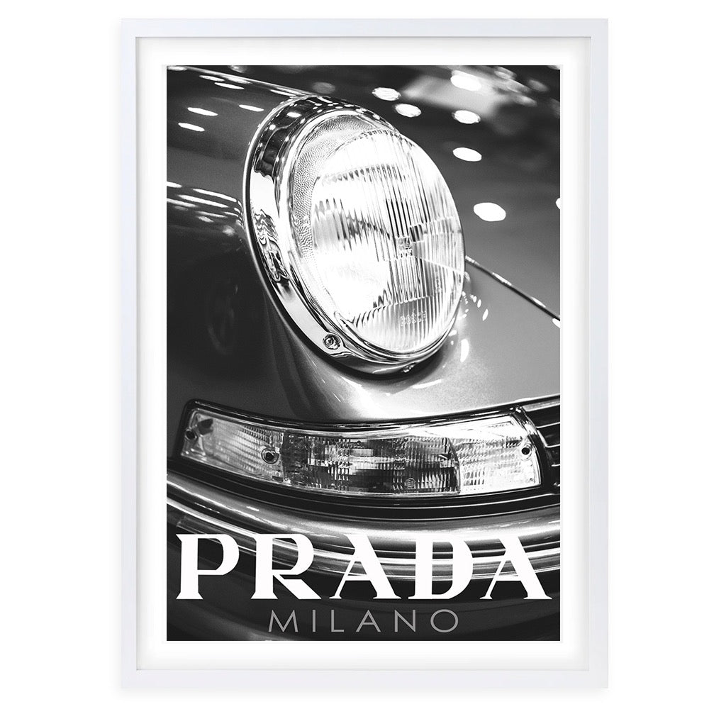 Prada Porsche 105cm x 81cm Framed A1 Art Print