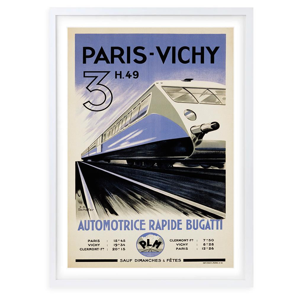 Paris Vichy 105cm x 81cm Framed A1 Art Print