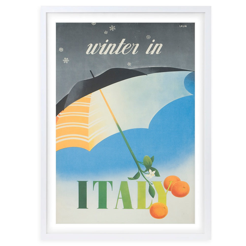 Winter In Italy 105cm x 81cm Framed A1 Art Print