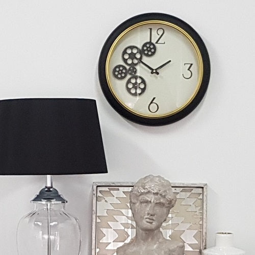Gear Wall Clock 40cms (2 Colors to Choose)