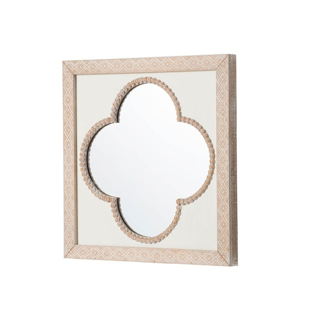 Clover-Inspired Square Wall Mirror
