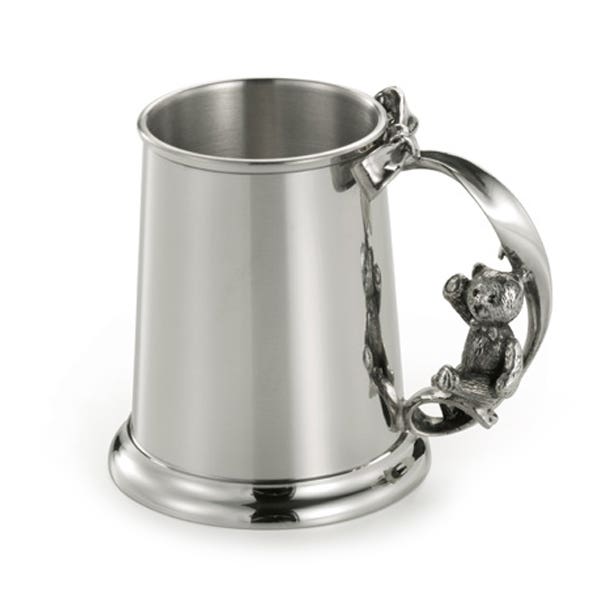 Royal Selangor Teddy Bear's Picnic Swing Baby Pewter Mug