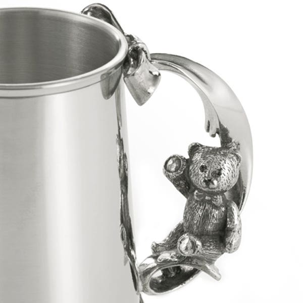 Royal Selangor Teddy Bear's Picnic Swing Baby Pewter Mug