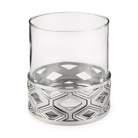 Royal Selangor Diamond Motif Pewter Base Whisky Tumbler