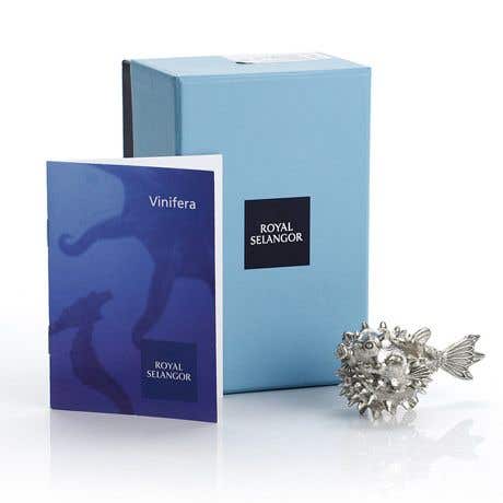 Royal Selangor Vinifera Pufferfish Pewter Wine Aerator
