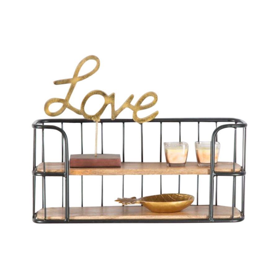Industro Wooden Wall Shelf