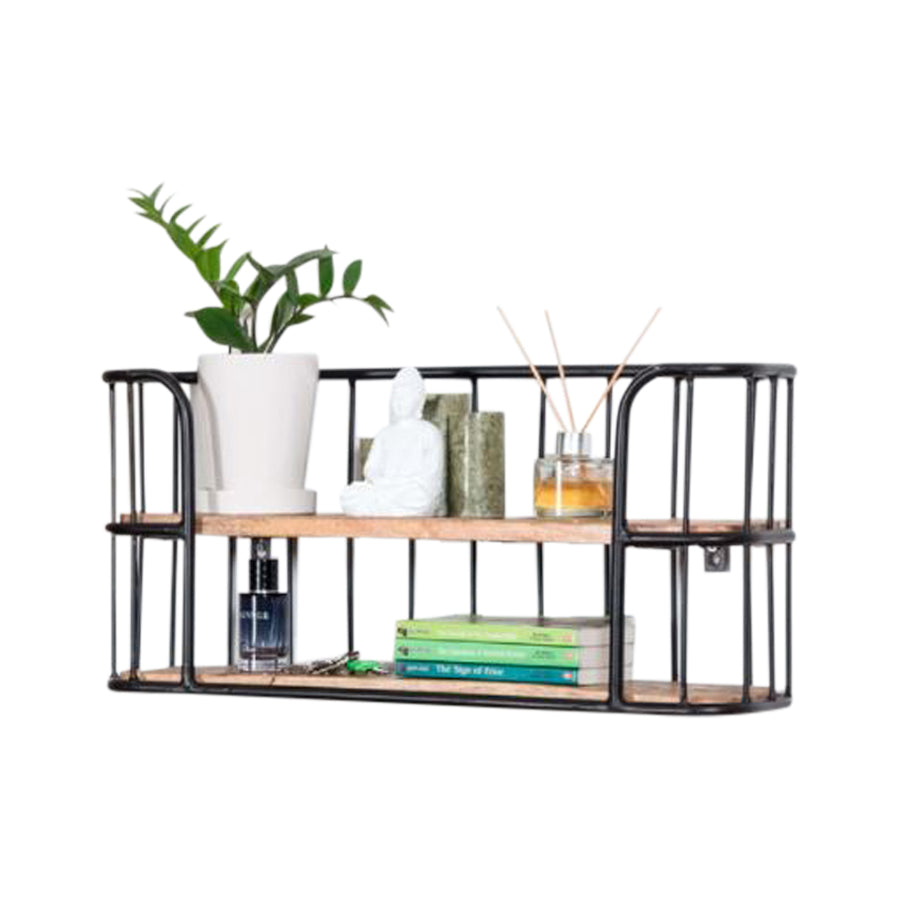Industro Wooden Wall Shelf