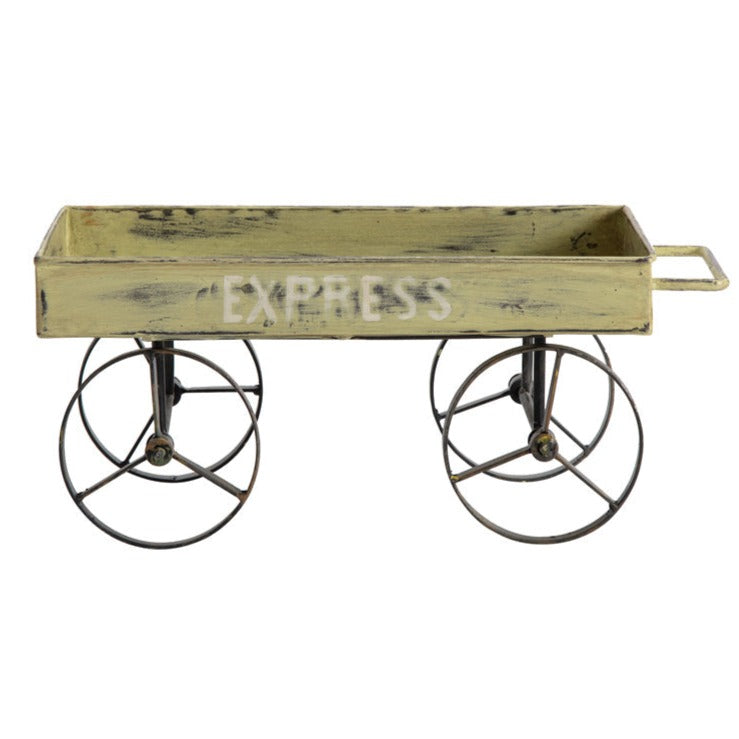 Handcrafted Vintage Farmers Cart Outdoor Decor