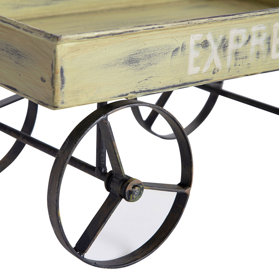 Handcrafted Vintage Farmers Cart Outdoor Decor