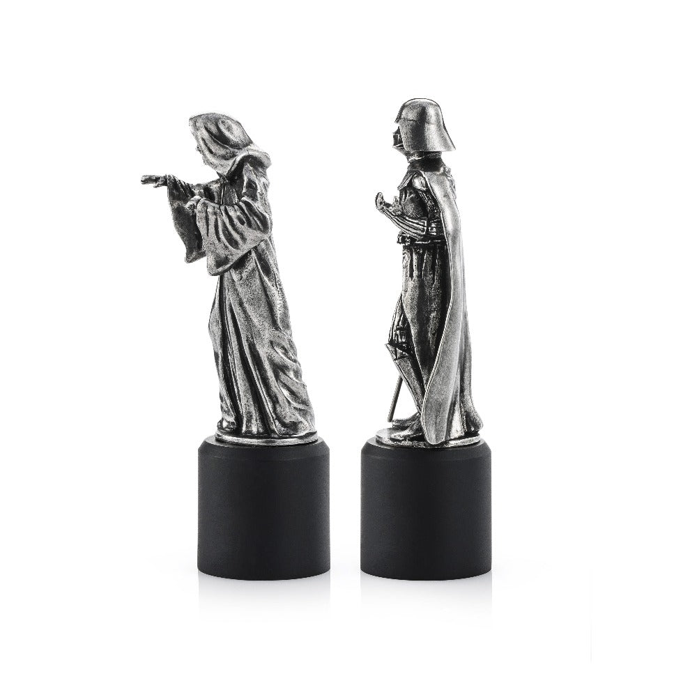 Star Wars Sidious & Darth Vader King & Queen Pewter Chess Piece Pair