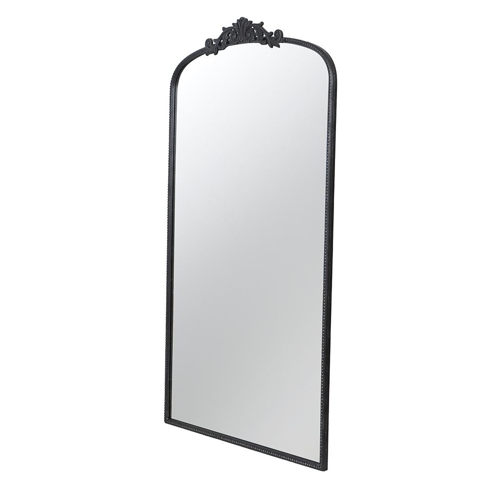 Long Ornate Metallic Floor Mirror 169 x 92cms