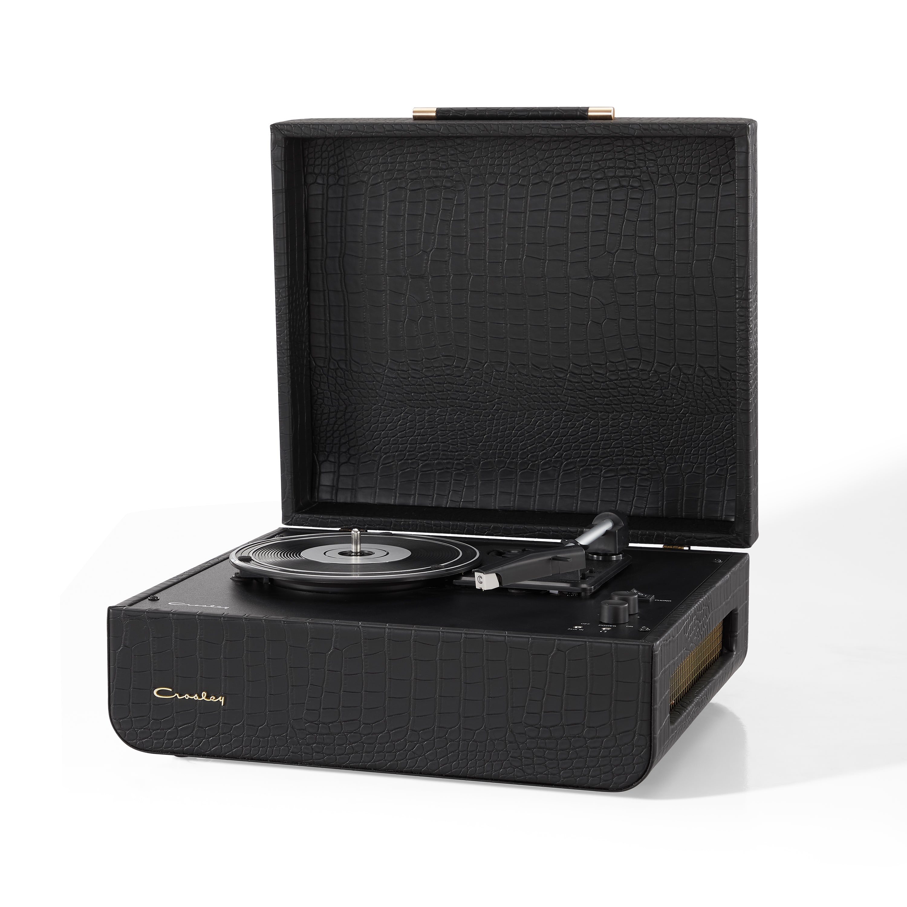 Crosley Mercury Turntable - Black + Majority D40 Bluetooth Speakers - Black - BUNDLE