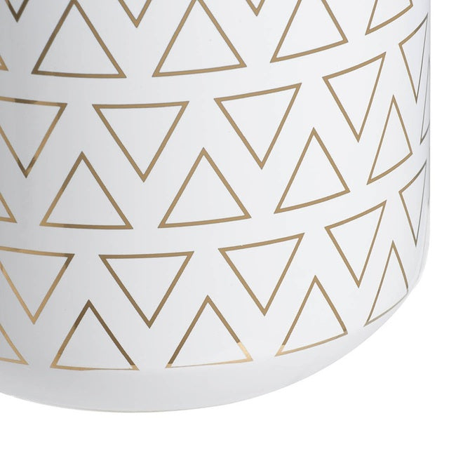 Geo Patterned Ceramic Vase (2 Sizes to Choose)