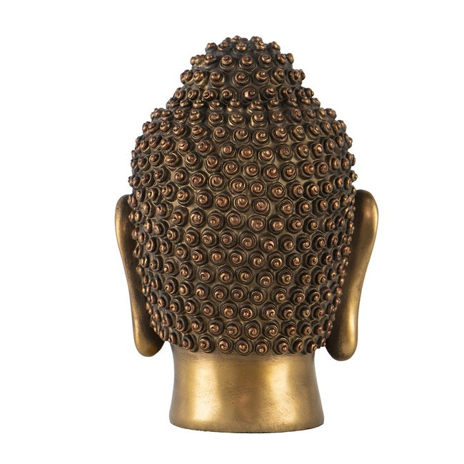 Golden Buddha Head Statue