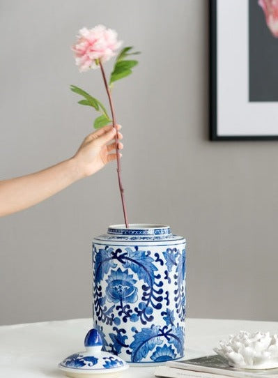 Indra Porcelain Jar With Lid