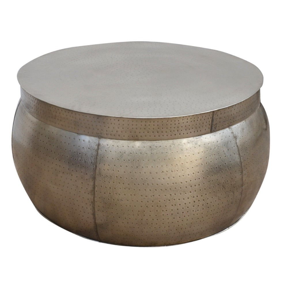 Metal Drum Coffee Table