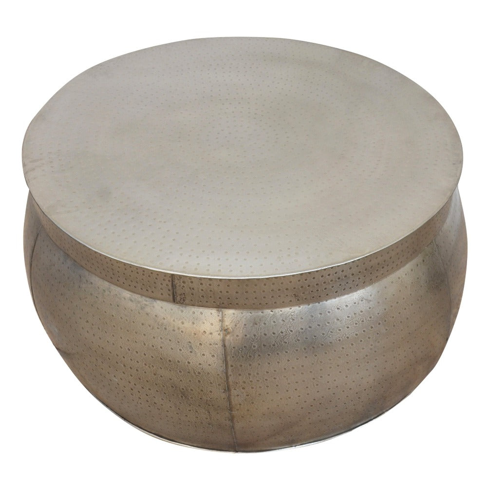Metal Drum Coffee Table