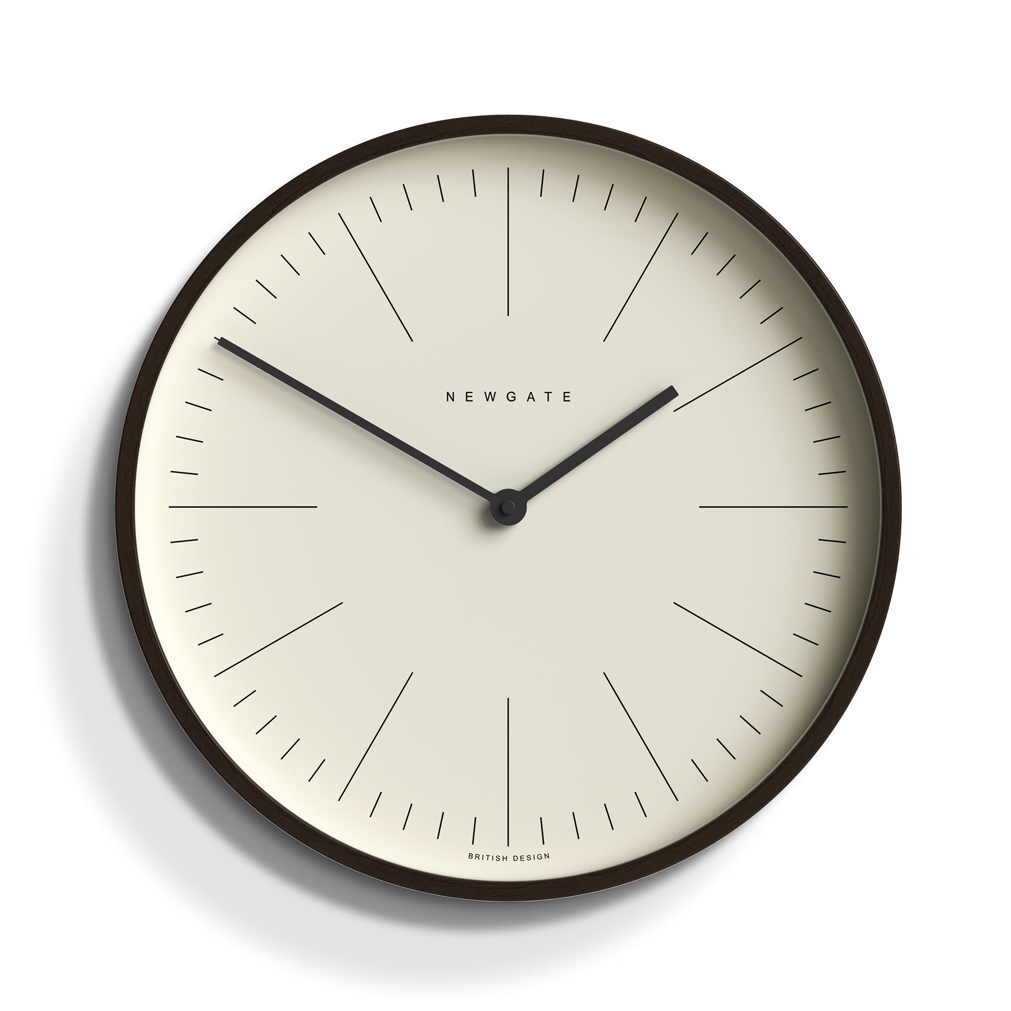 Newgate Mr Clarke Wall Clock Dark Wood Marker Dial 28