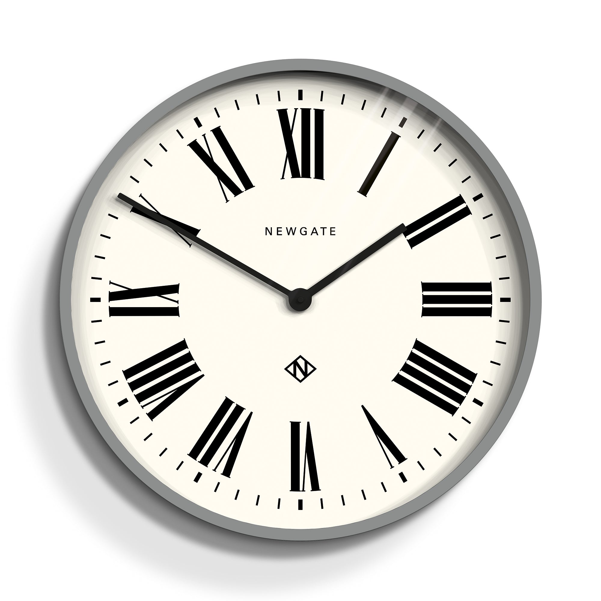 Newgate Number One Wall Clock Italian Posh Grey