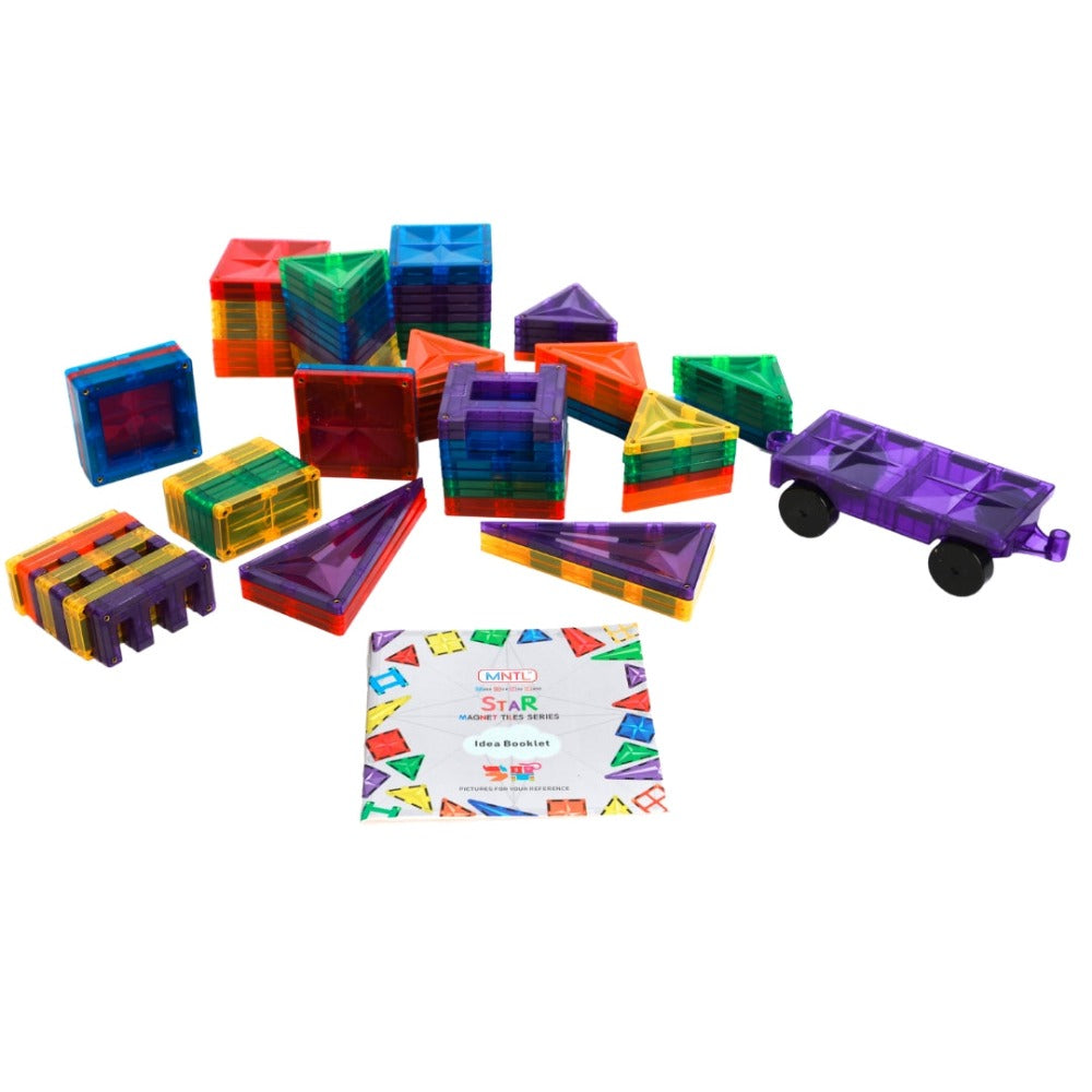 Magnetic Rainbow Tiles 108pcs