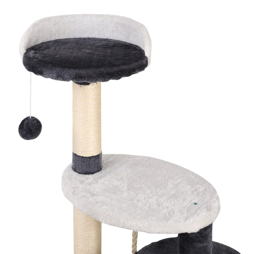 Cat Tree Scratching Post Scratcher Tower Wood 112cms
