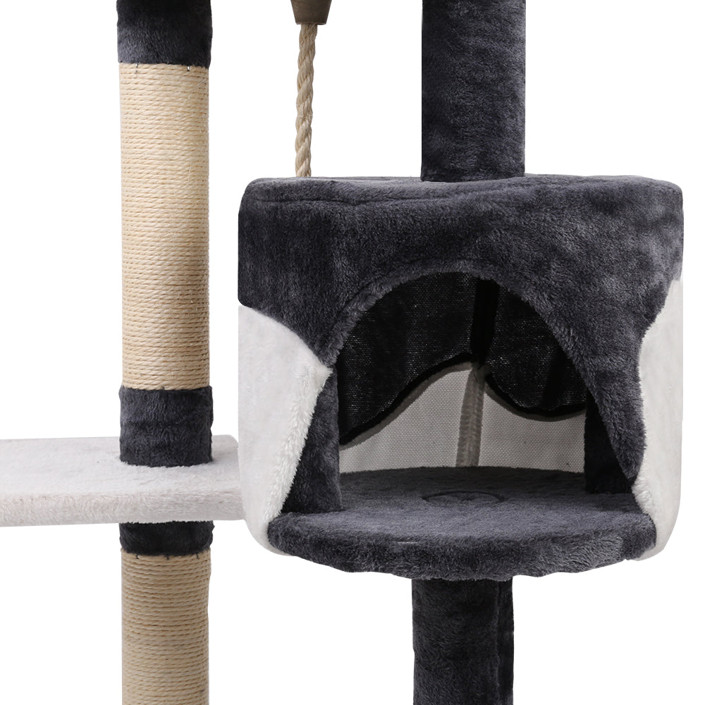 Cat Tree Scratching Post Scratcher Tower Wood 112cms