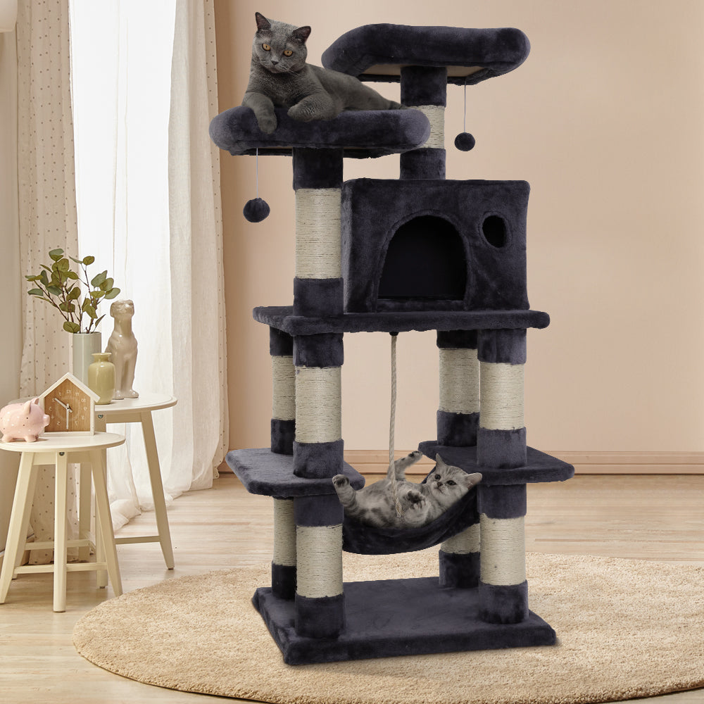 Cat Tree Trees Scratching Post Scratcher Tower 145cms