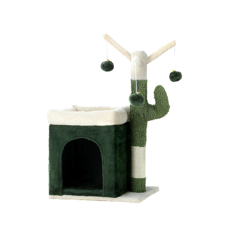 Cat Tree Tower Scratching Post Scratcher Wood Toys 70cm