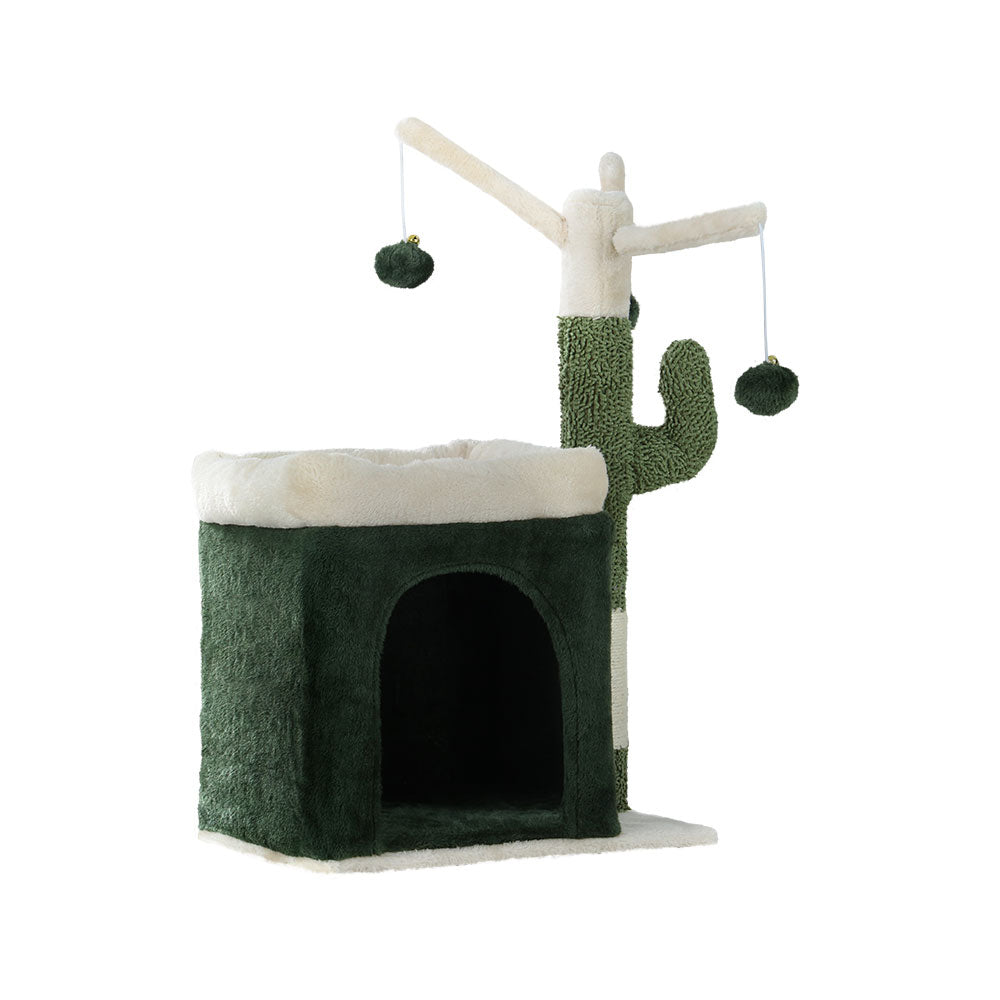 Cat Tree Tower Scratching Post Scratcher Wood Toys 70cm