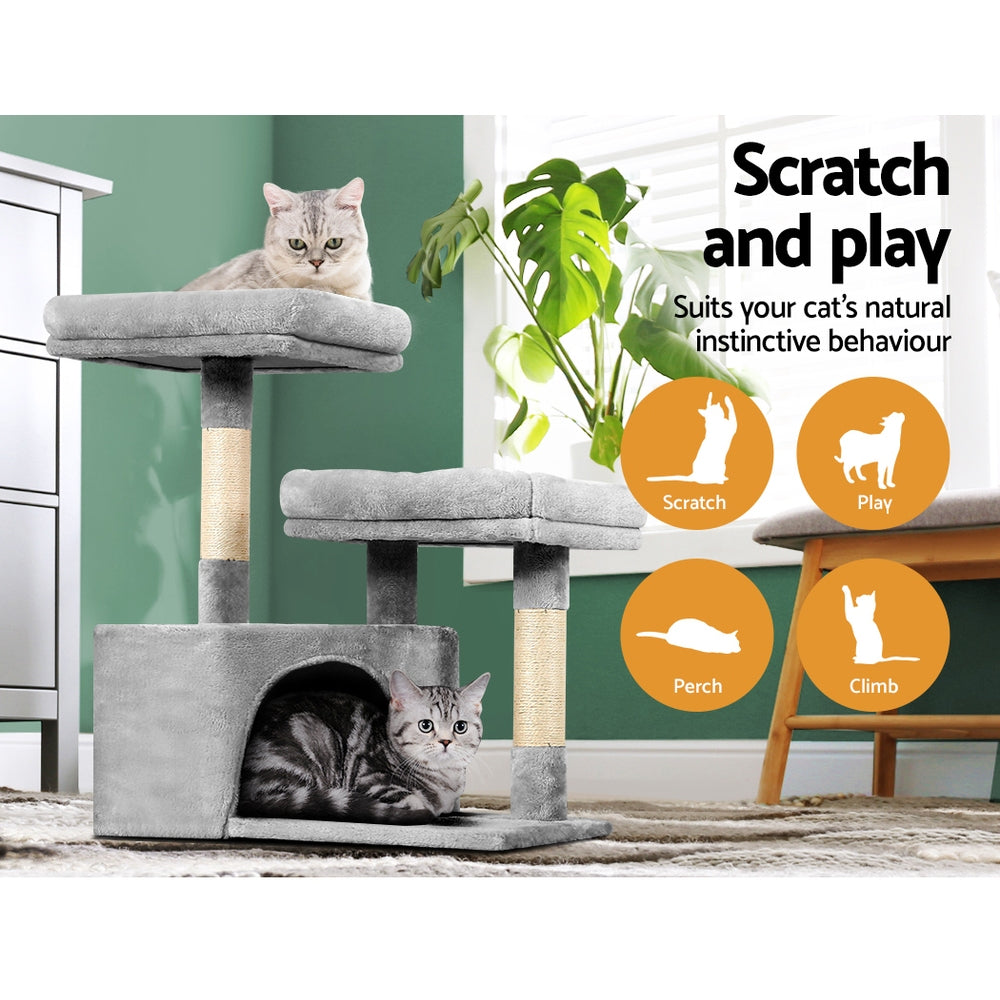 Cat Tree Tower Scratching Post Scratcher Bed Trees 69cm