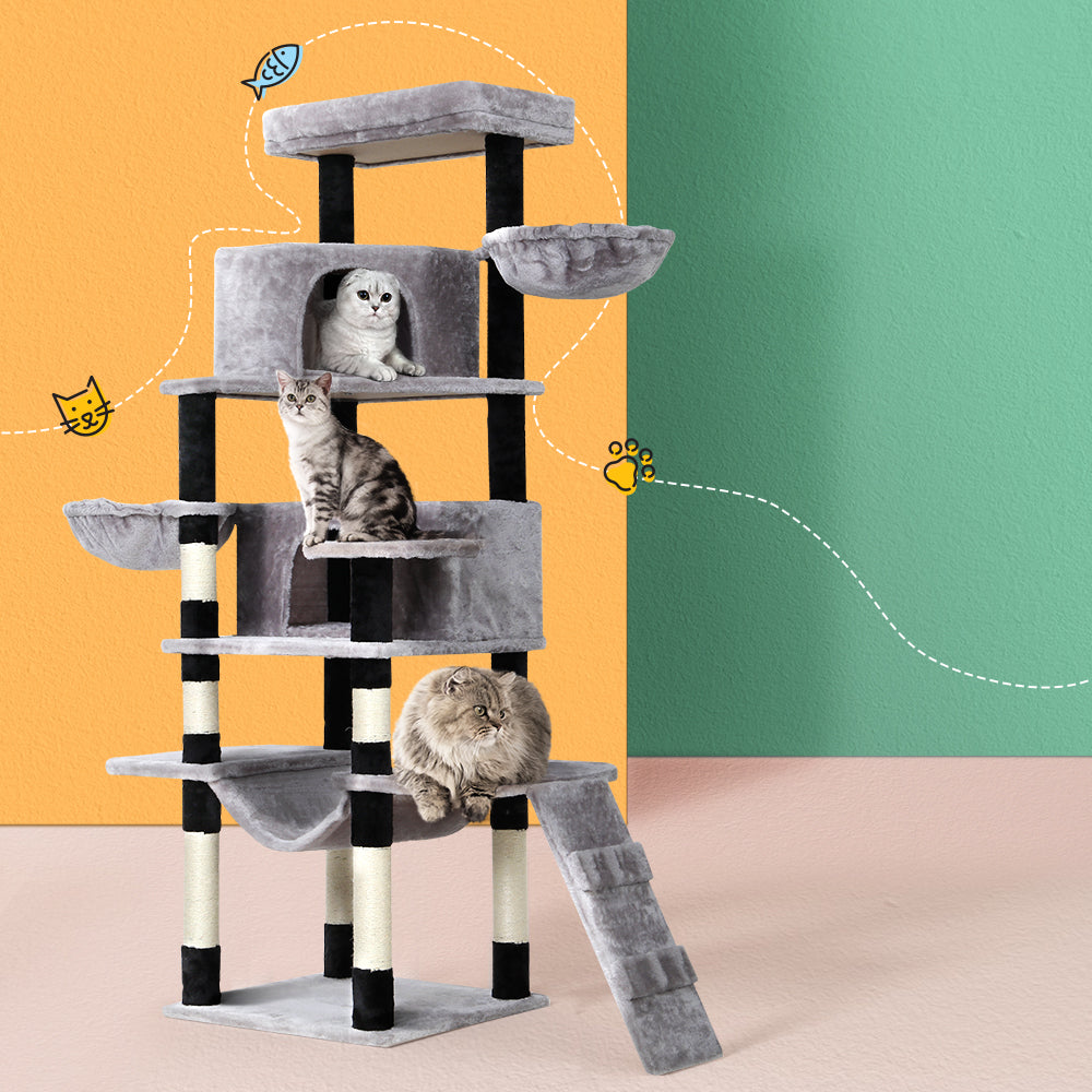 Cat Tree Tower Scratching Post Scratcher Play Bed 161cm