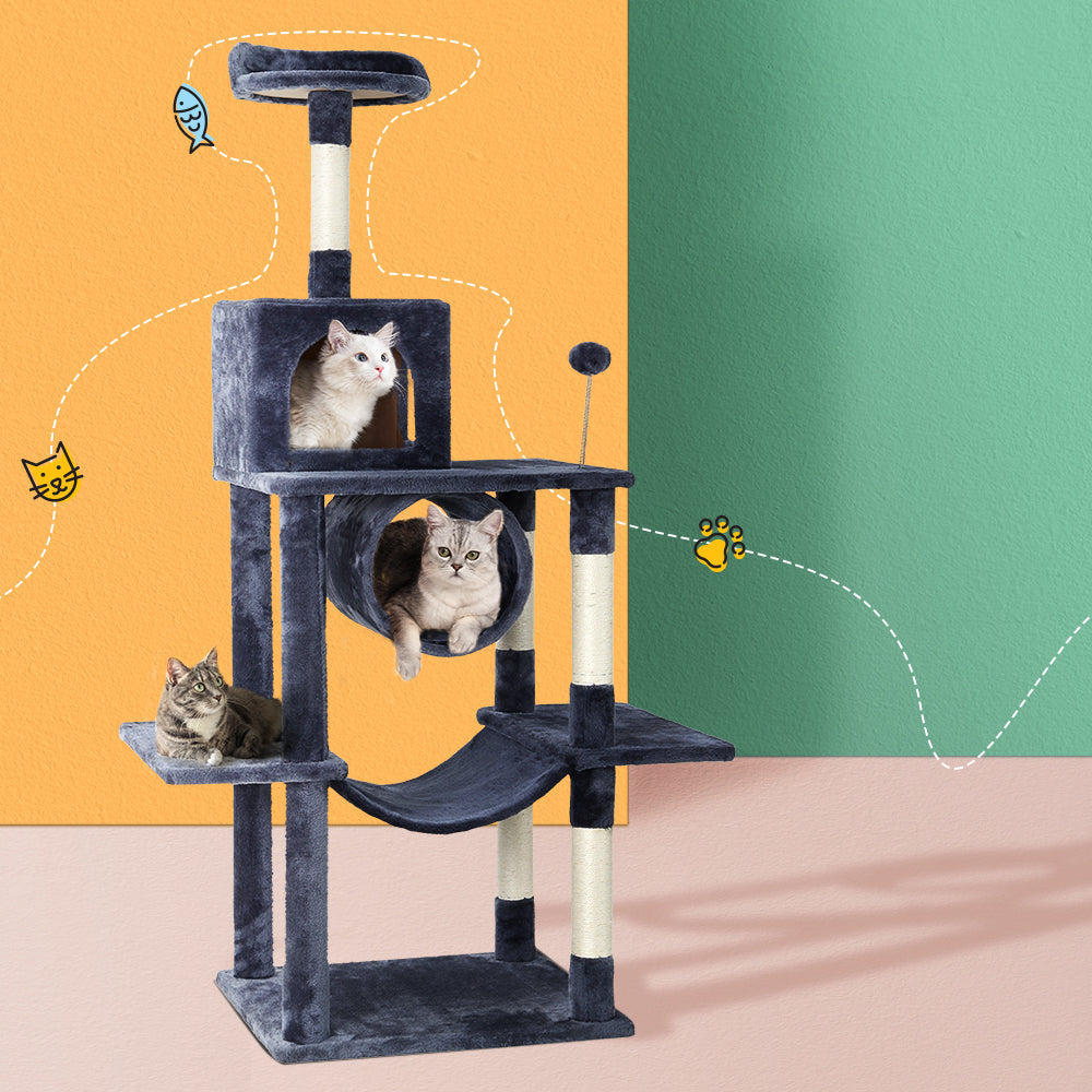 Cat Tree Tower Scratching Post Scratcher Bed Trees 151cm