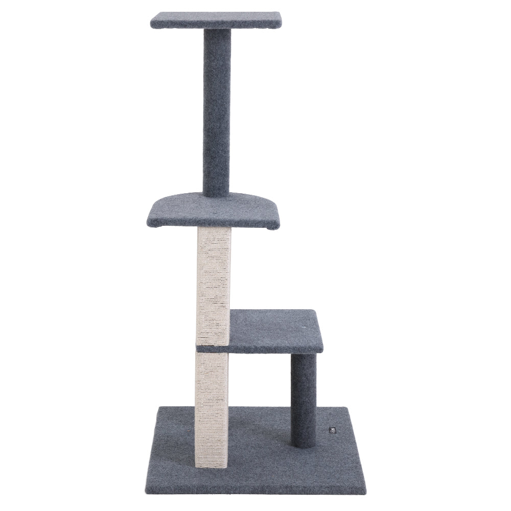 Cat Tree Post Scratcher Tower House Steps 124cm