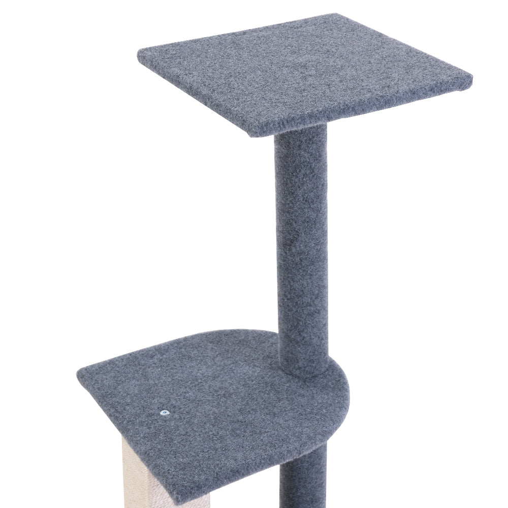 Cat Tree Post Scratcher Tower House Steps 124cm