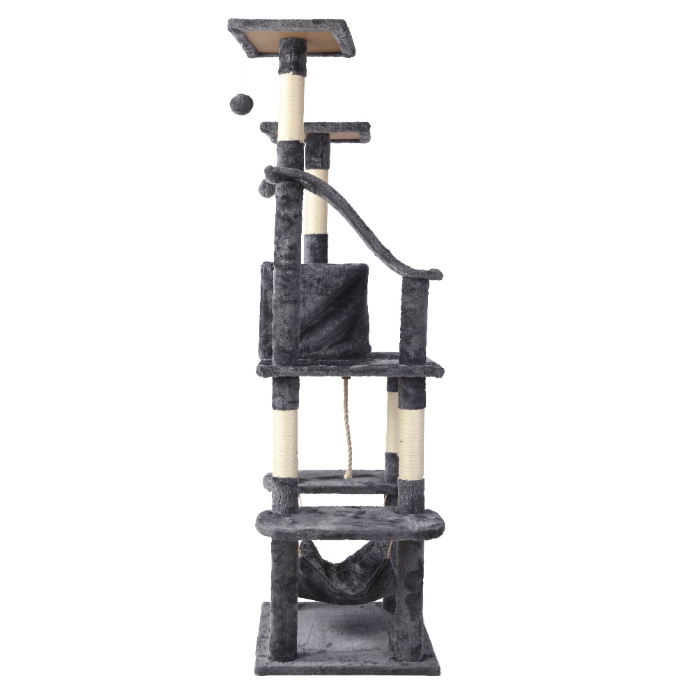 Cat Tree Scratching Post Scratcher Tower Wood 171cms