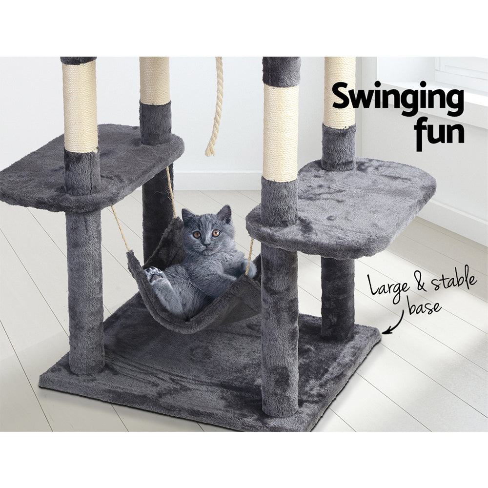 Cat Tree Scratching Post Scratcher Tower Wood 171cms