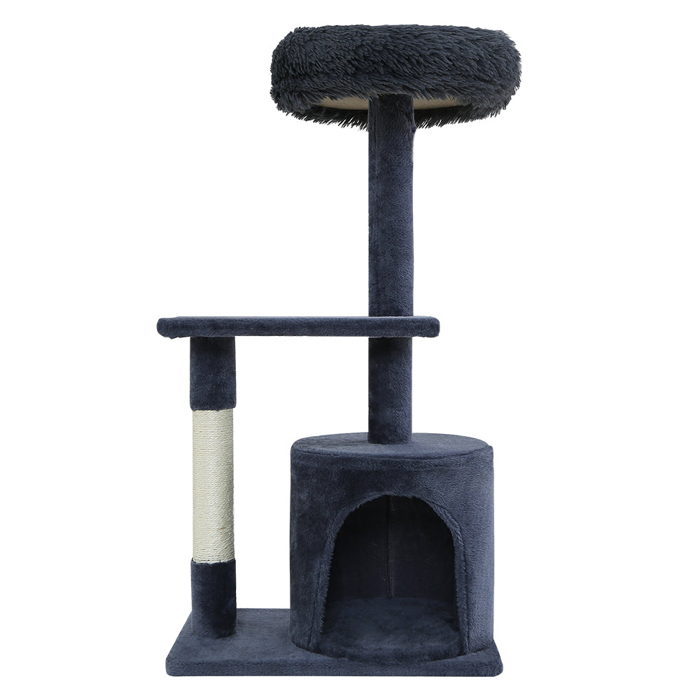 Cat Tree Scratching Post Scratcher Tower Grey 94cm
