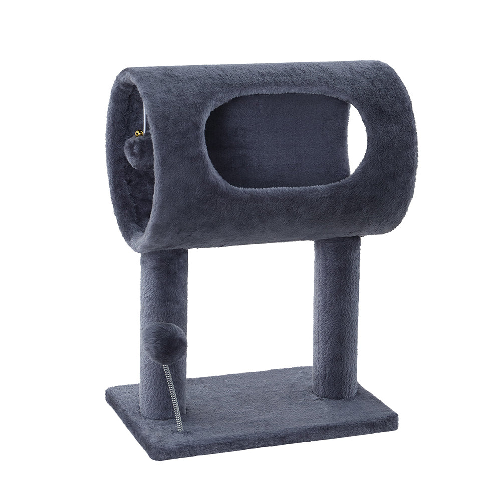 Cat Tree Scratching Post Scratcher Tower Grey 53cm