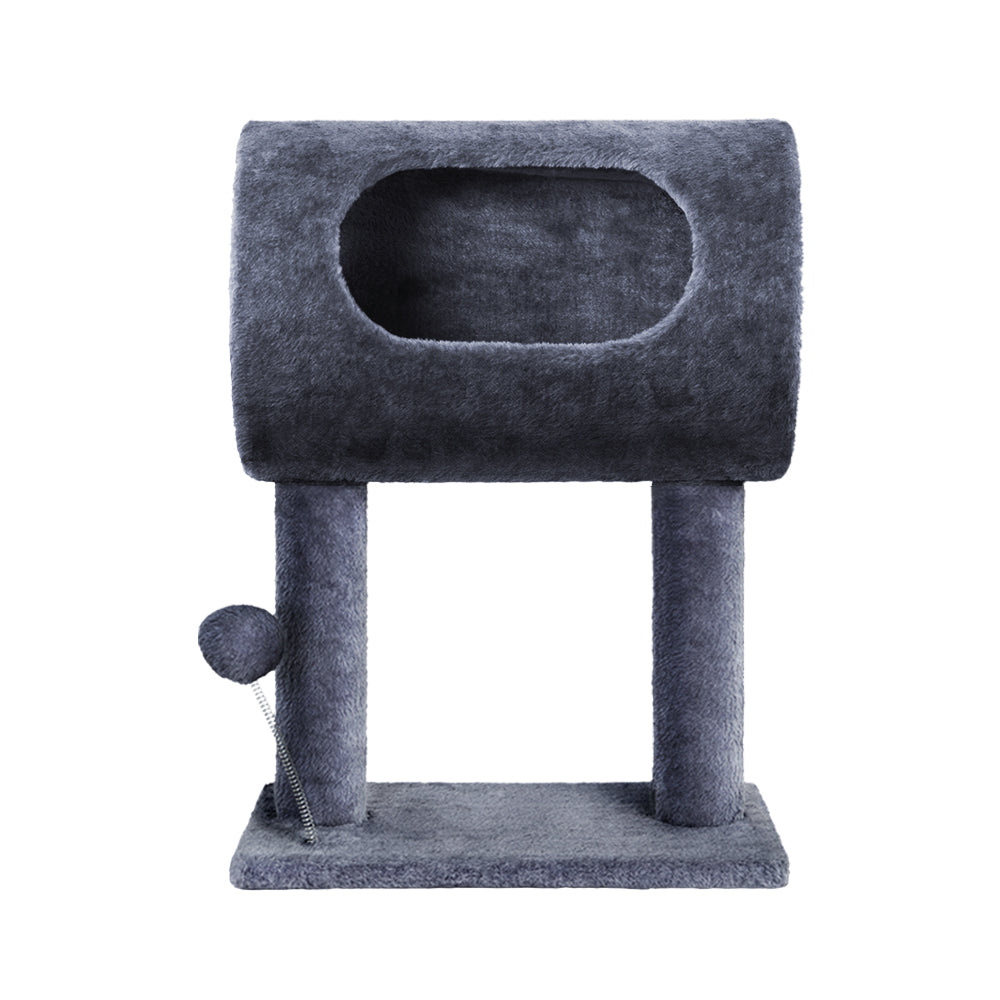 Cat Tree Scratching Post Scratcher Tower Grey 53cm