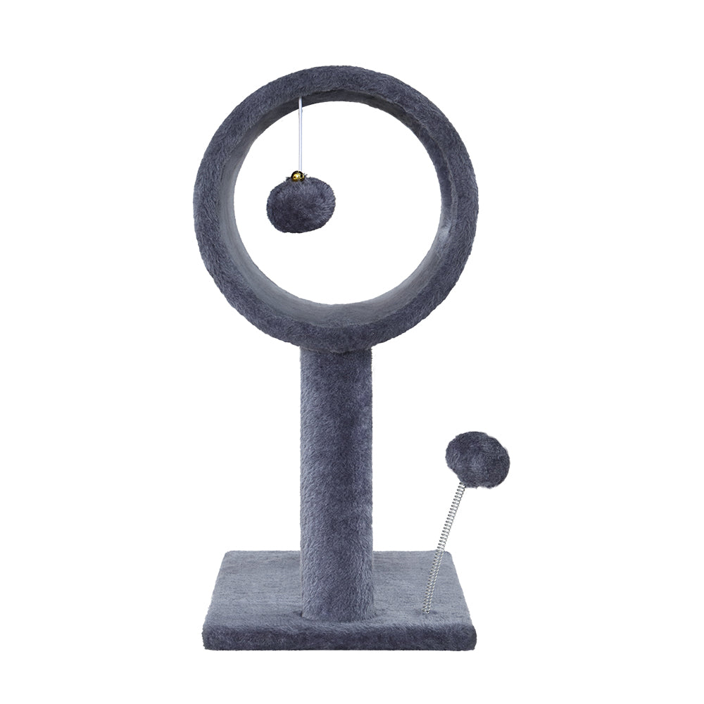 Cat Tree Scratching Post Scratcher Tower Grey 53cm